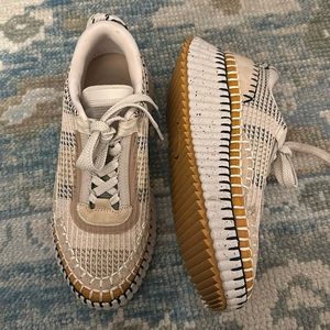 Chloe Nama Sneaker, EUC, size 38, Biscotti Beige